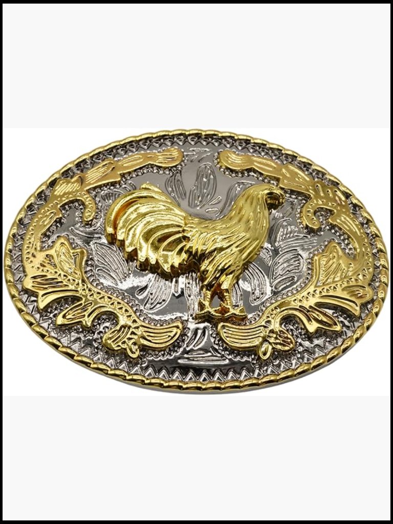 Western Rodeo Cowboy Belt Buckle Fits Up To 2 Inch Belts